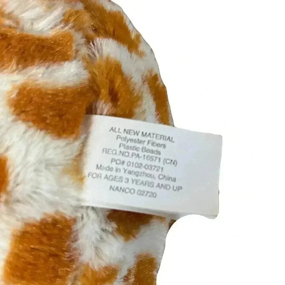 Nanco Plush Giraffe Stuffed Animal Toy Big Eyes Washable for Ages 3+ - Picture 3 of 5